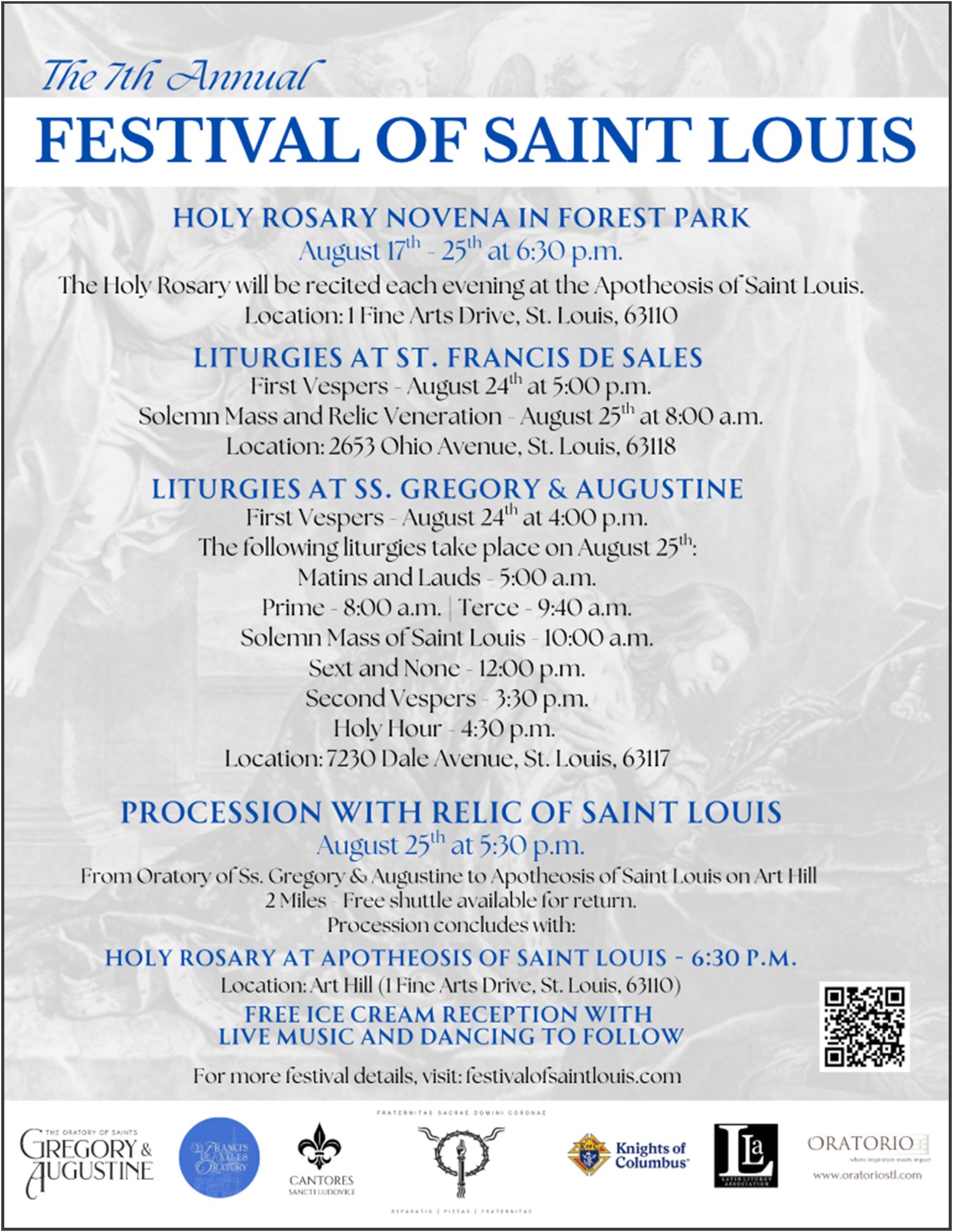 Festival of Saint Louis 2026 events poster