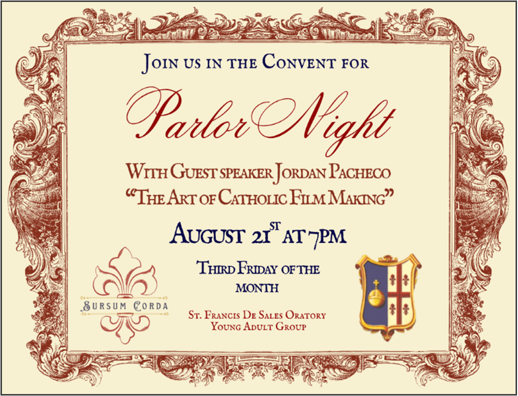 Sursum Corda Night August 2026