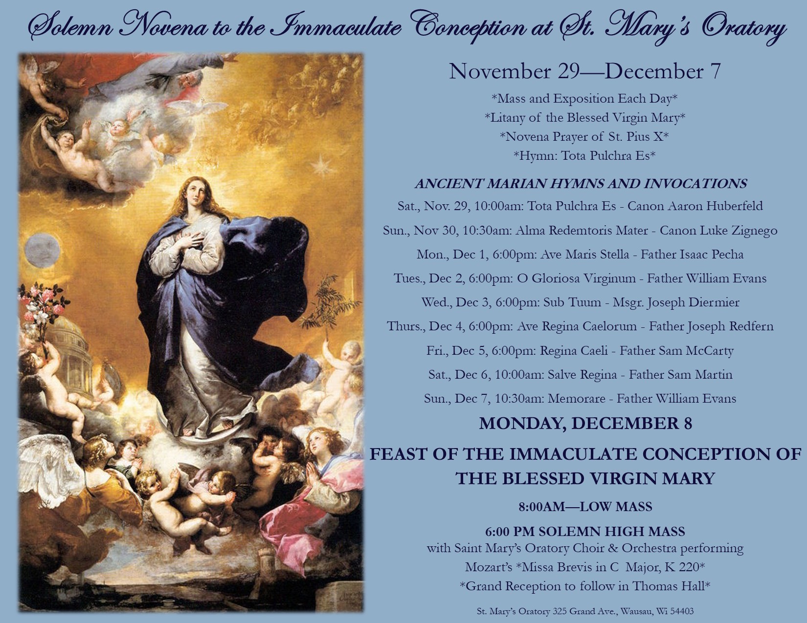 Immaculate Conception 2025